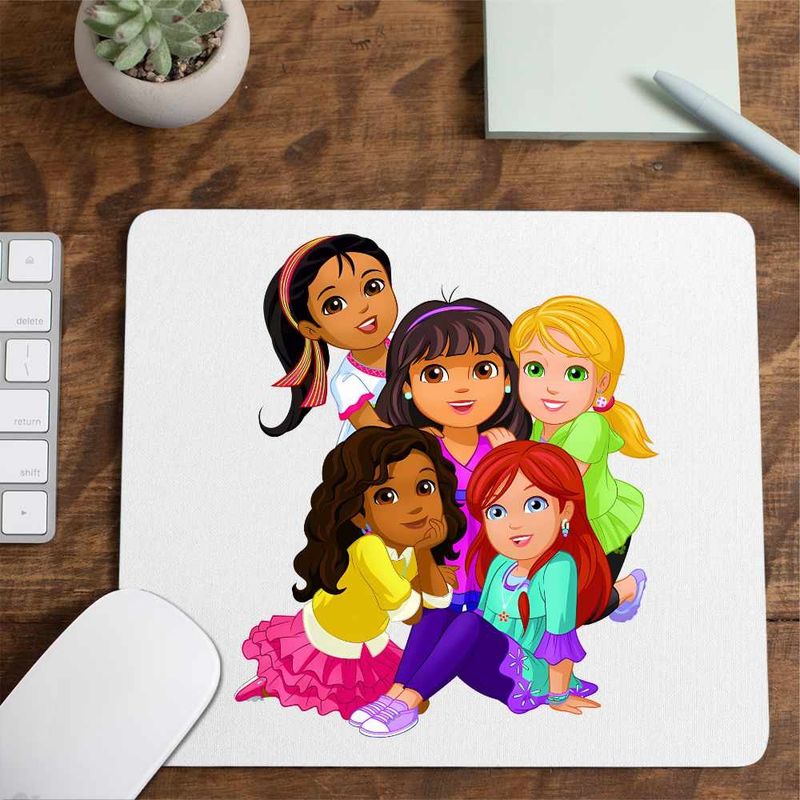 PC, gaming si accesorii - Periferice PC - Mousepad - Mousepad Dora Exploratoarea Prietenie, CoolTrend, 21x19cm - Infinity.ro