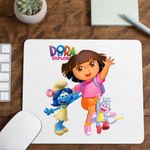 PC, gaming si accesorii - Periferice PC - Mousepad - Mousepad Dora Exploratoarea Strumfita Blossom Boots, CoolTrend, 21x19cm - Infinity.ro