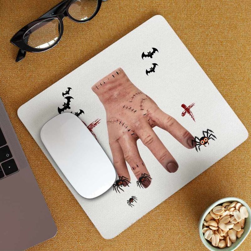 PC, gaming si accesorii - Periferice PC - Mousepad - Mousepad Familia Addams Hand Mana Halloween Horror Scoala CoolTrend, 21x19cm - Infinity.ro