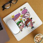 PC, gaming si accesorii - Periferice PC - Mousepad - Mousepad Fairly Odd Parents Team Timmy Wanda Cosmo Nasii mei Vrajitori CoolTrend, 21x19cm - Infinity.ro