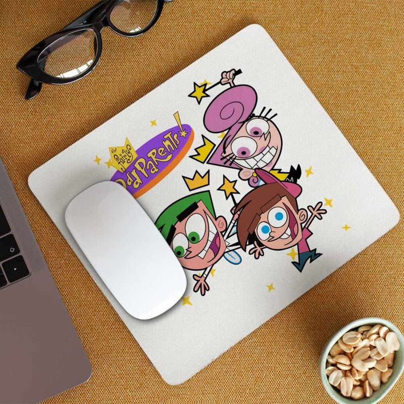 PC, gaming si accesorii - Periferice PC - Mousepad - Mousepad Fairly Odd Parents Team Timmy Wanda Cosmo Nasii mei Vrajitori CoolTrend, 21x19cm - Infinity.ro