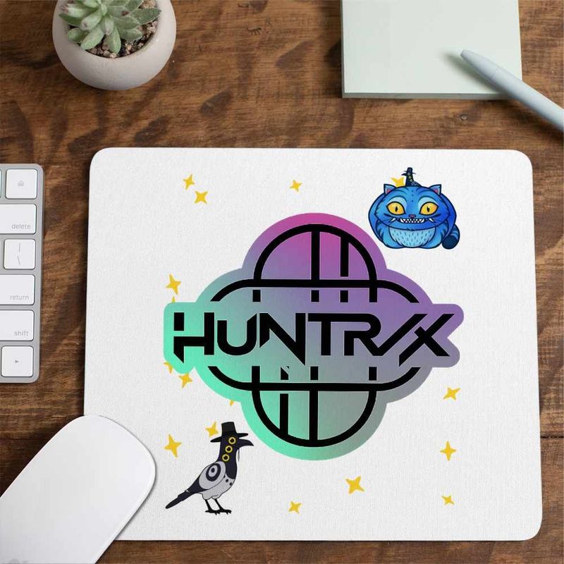 PC, gaming si accesorii - Periferice PC - Mousepad - Mousepad Huntrix Simbol Kpop Demon Hunters CoolTrend, 21x19cm - Infinity.ro