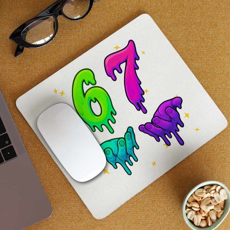 PC, gaming si accesorii - Periferice PC - Mousepad - Mousepad Six Seven Meme 67 CoolTrend, 21x19cm - Infinity.ro