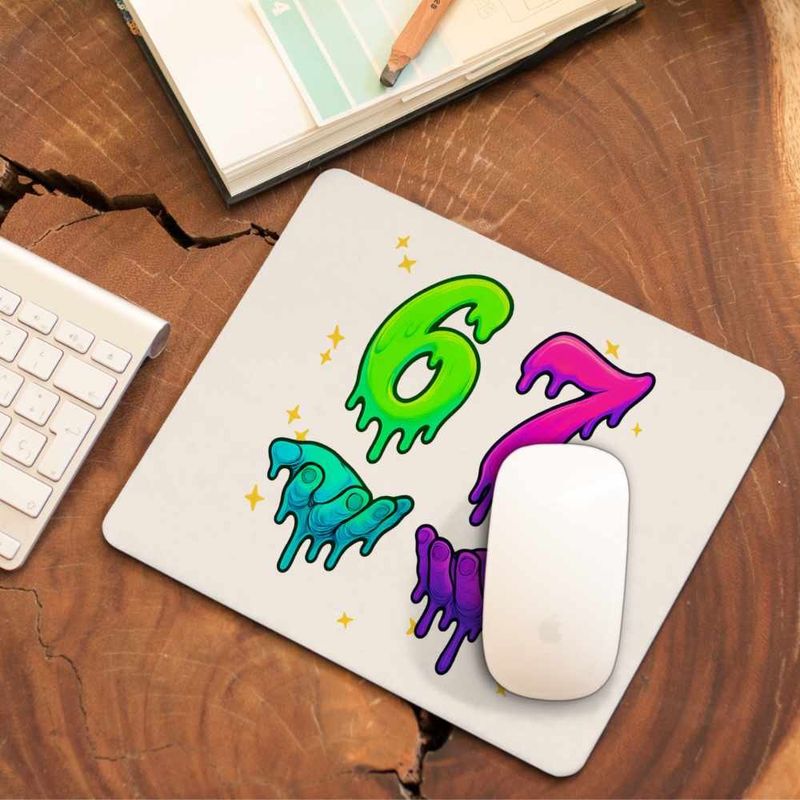 PC, gaming si accesorii - Periferice PC - Mousepad - Mousepad Six Seven Meme 67 CoolTrend, 21x19cm - Infinity.ro