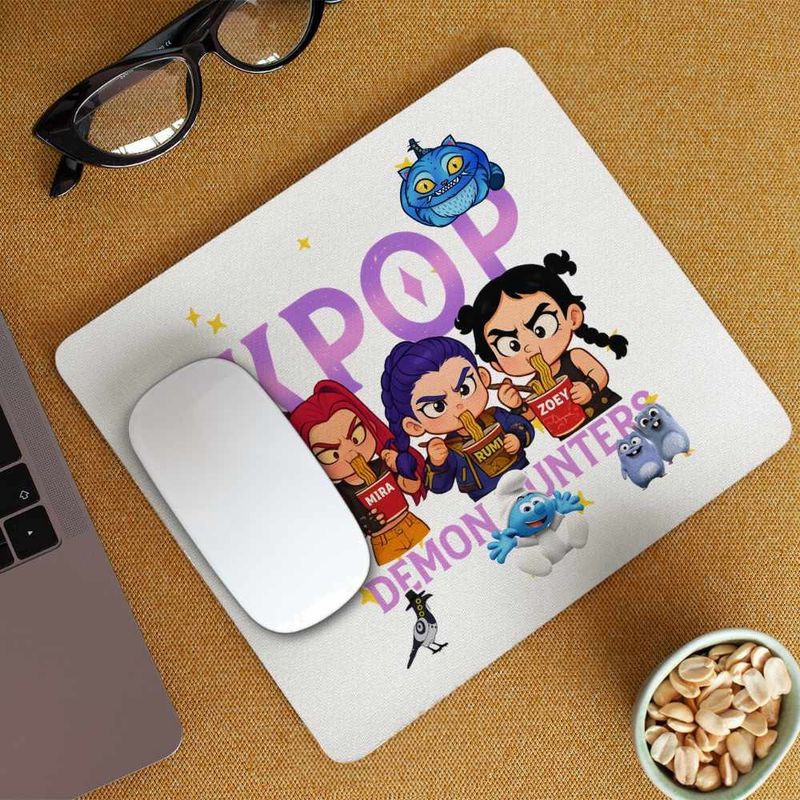 PC, gaming si accesorii - Periferice PC - Mousepad - Mousepad Huntrix Demon Masters Kpop CoolTrend, 21x19cm - Infinity.ro