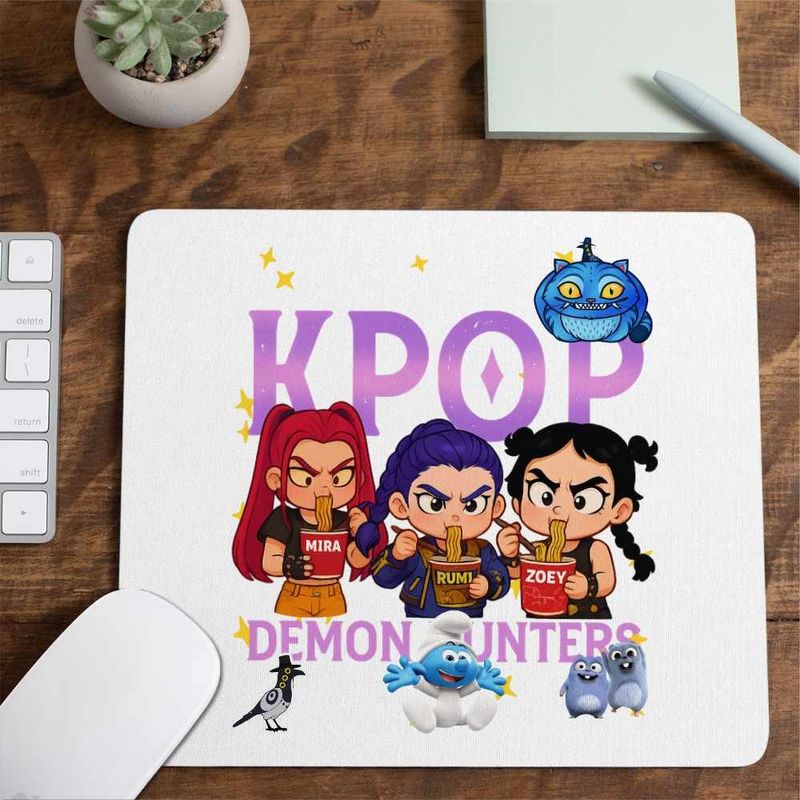 PC, gaming si accesorii - Periferice PC - Mousepad - Mousepad Huntrix Demon Masters Kpop CoolTrend, 21x19cm - Infinity.ro