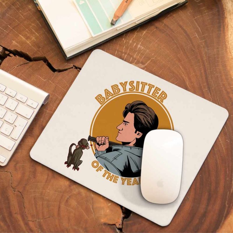 PC, gaming si accesorii - Periferice PC - Mousepad - Mousepad Stranger Things Steve Babysitter Dadaca CoolTrend, 21x19cm - Infinity.ro