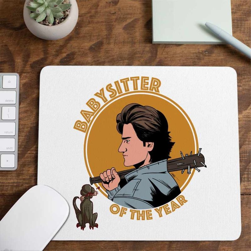 PC, gaming si accesorii - Periferice PC - Mousepad - Mousepad Stranger Things Steve Babysitter Dadaca CoolTrend, 21x19cm - Infinity.ro