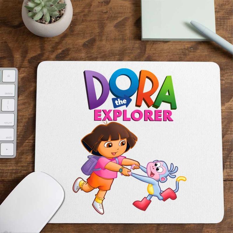 PC, gaming si accesorii - Periferice PC - Mousepad - Mousepad Dora Exploratoarea Boots Maimuta Dans Explorer, CoolTrend, 21x19cm - Infinity.ro