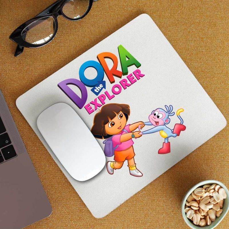 PC, gaming si accesorii - Periferice PC - Mousepad - Mousepad Dora Exploratoarea Boots Maimuta Dans Explorer, CoolTrend, 21x19cm - Infinity.ro