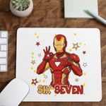 PC, gaming si accesorii - Periferice PC - Mousepad - Mousepad Six Seven Iron Man 67 Marvel Superhero CoolTrend, 21x19cm - Infinity.ro