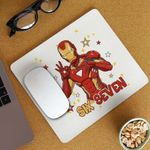 PC, gaming si accesorii - Periferice PC - Mousepad - Mousepad Six Seven Iron Man 67 Marvel Superhero CoolTrend, 21x19cm - Infinity.ro