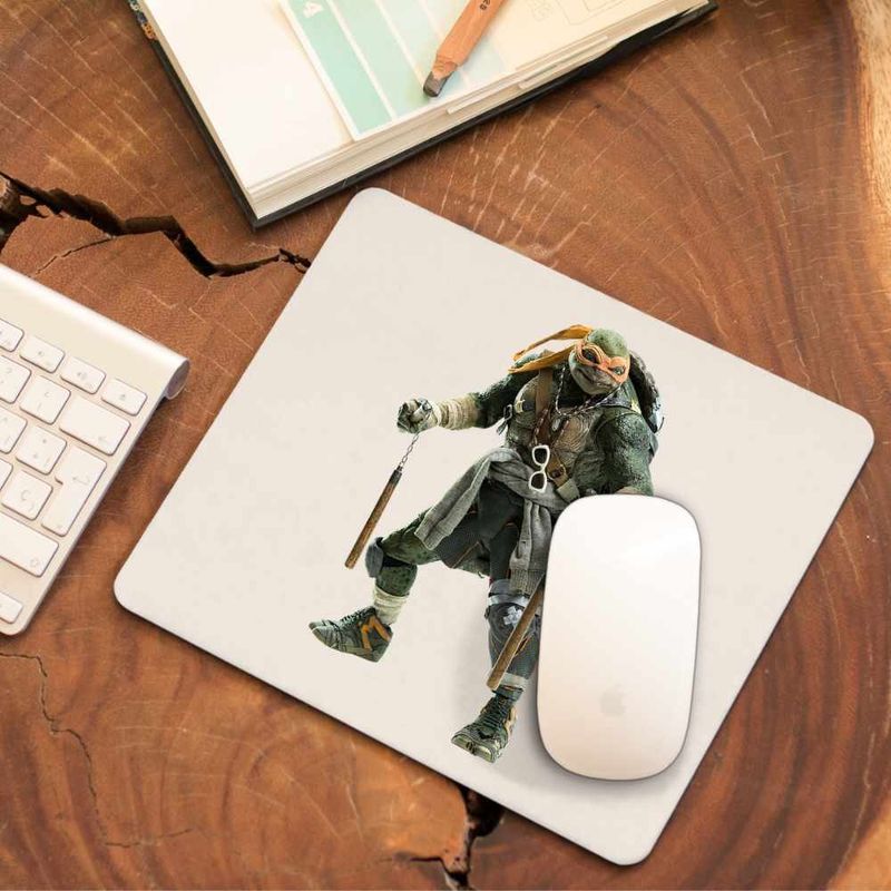 PC, gaming si accesorii - Periferice PC - Mousepad - Mousepad Testoasele Ninja Michelangelo Ninjutsu Mutant, CoolTrend, 21x19cm - Infinity.ro