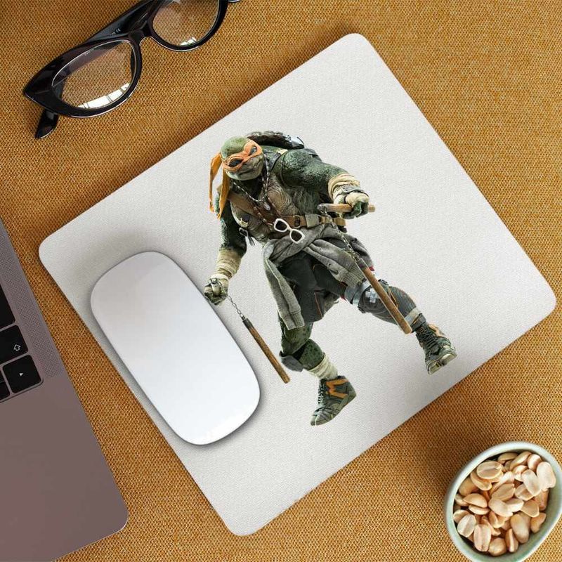 PC, gaming si accesorii - Periferice PC - Mousepad - Mousepad Testoasele Ninja Michelangelo Ninjutsu Mutant, CoolTrend, 21x19cm - Infinity.ro