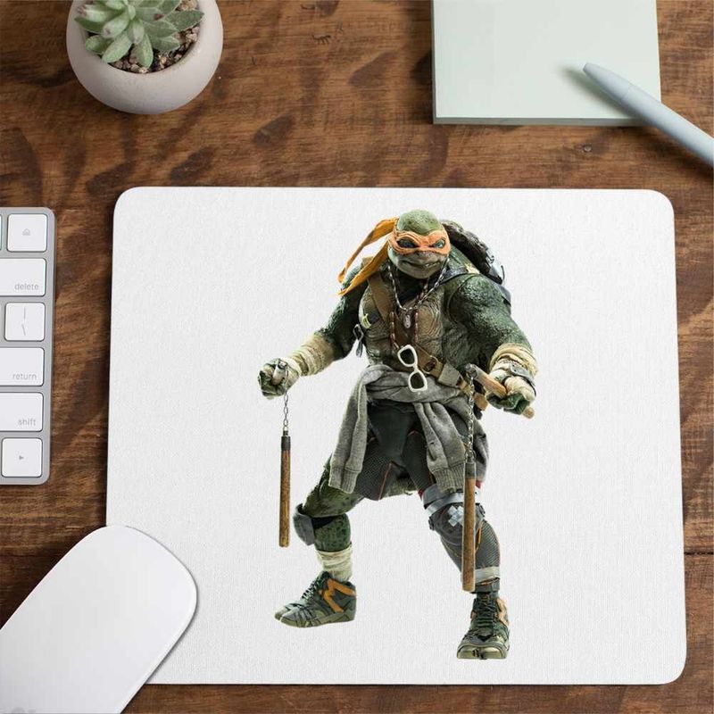 PC, gaming si accesorii - Periferice PC - Mousepad - Mousepad Testoasele Ninja Michelangelo Ninjutsu Mutant, CoolTrend, 21x19cm - Infinity.ro