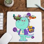 PC, gaming si accesorii - Periferice PC - Mousepad - Mousepad Tim Rex Bunica Spatiu Dinozauri T-Rex, CoolTrend, 21x19cm - Infinity.ro