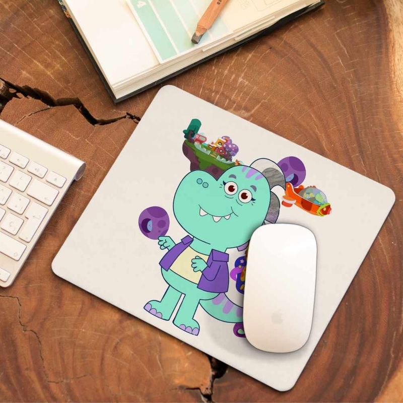PC, gaming si accesorii - Periferice PC - Mousepad - Mousepad Tim Rex Bunica Spatiu Dinozauri T-Rex, CoolTrend, 21x19cm - Infinity.ro