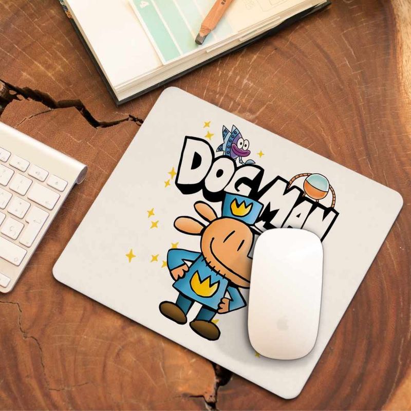 PC, gaming si accesorii - Periferice PC - Mousepad - Mousepad Dog Man Captain Underpants Dav Pilkey Dogman CoolTrend, 21x19cm - Infinity.ro
