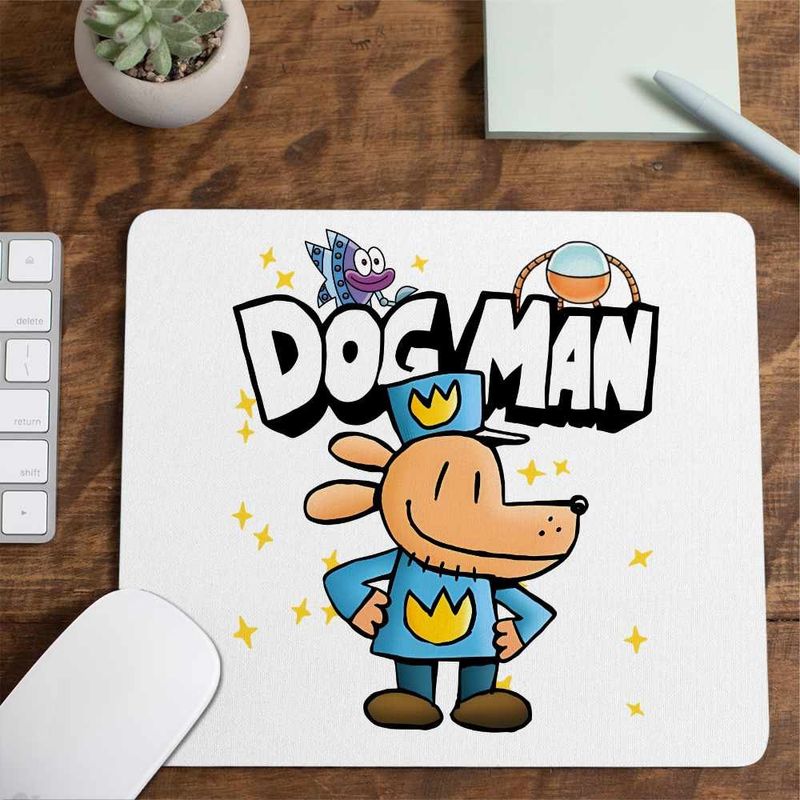PC, gaming si accesorii - Periferice PC - Mousepad - Mousepad Dog Man Captain Underpants Dav Pilkey Dogman CoolTrend, 21x19cm - Infinity.ro