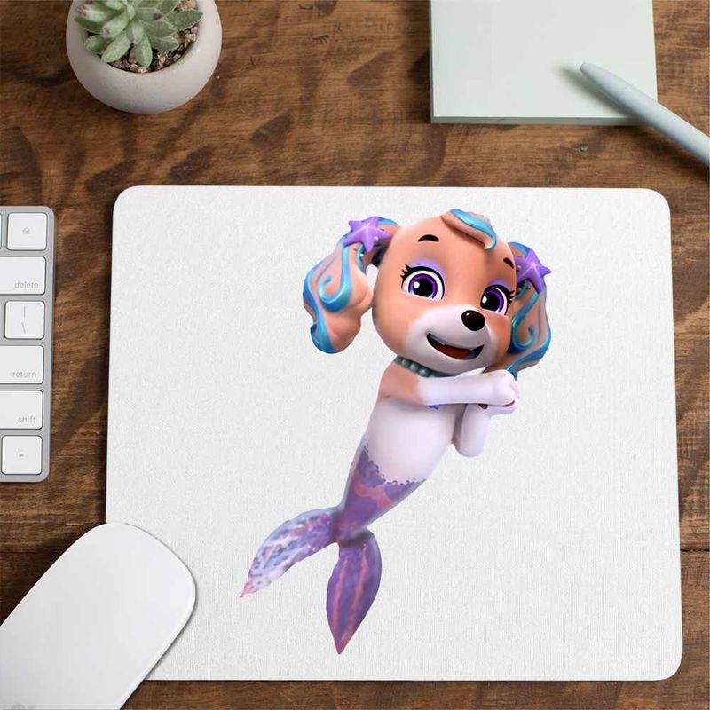 PC, gaming si accesorii - Periferice PC - Mousepad - Mousepad Paw Patrol Merpups Coral Patrula Catelusilor Catei Sirena, CoolTrend, 21x19cm - Infinity.ro