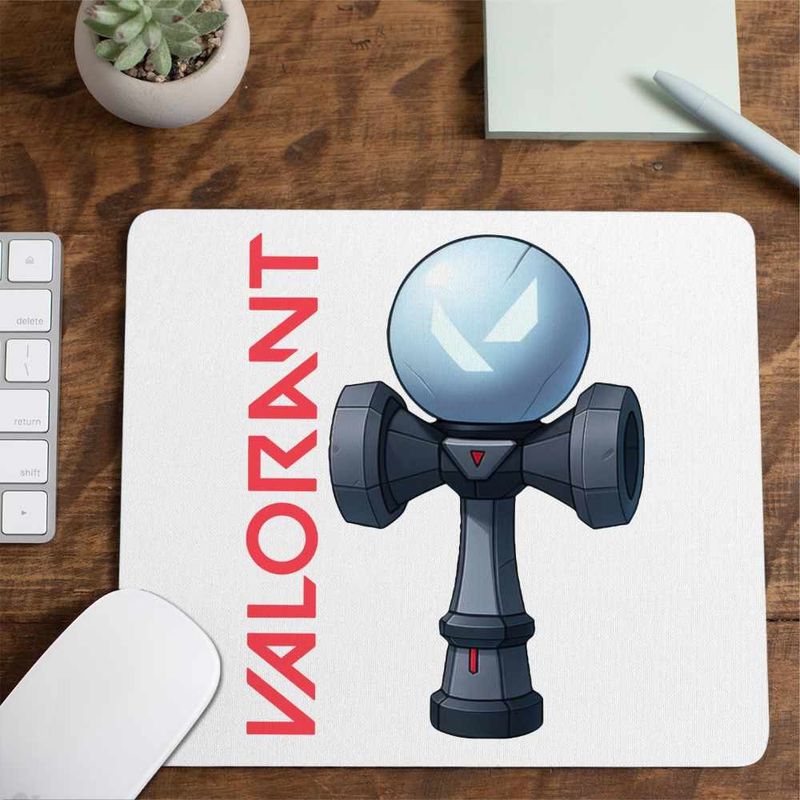 PC, gaming si accesorii - Periferice PC - Mousepad - Mousepad Kendama Valorant Gamer Rank Agent CoolTrend, 21x19cm - Infinity.ro