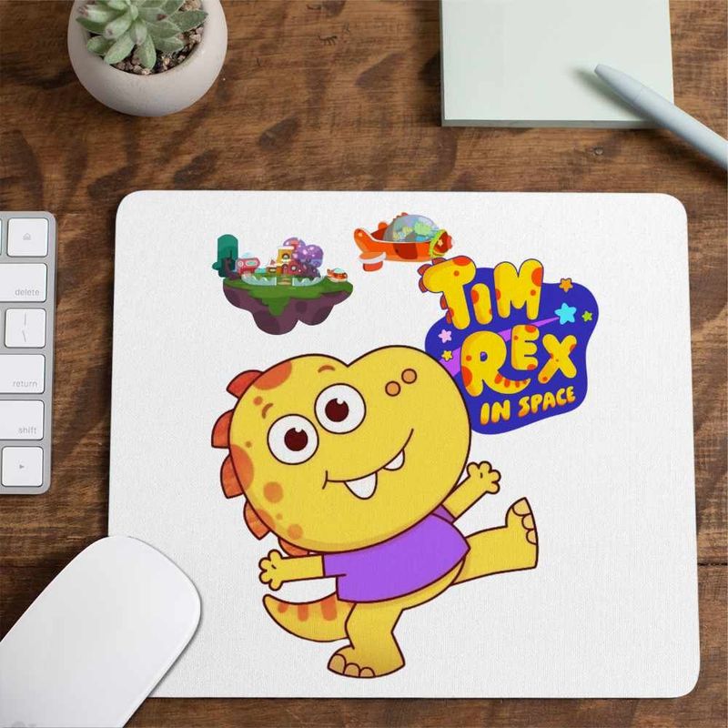 PC, gaming si accesorii - Periferice PC - Mousepad - Mousepad Tim Rex in Space Astronauti, CoolTrend, 21x19cm - Infinity.ro