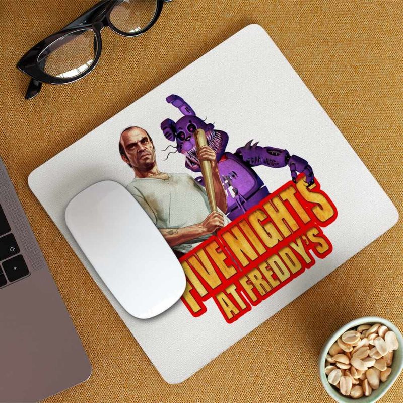 PC, gaming si accesorii - Periferice PC - Mousepad - Mousepad Fnaf GTA5 Five Nights at Freddy Horror Halloween CoolTrend, 21x19cm - Infinity.ro