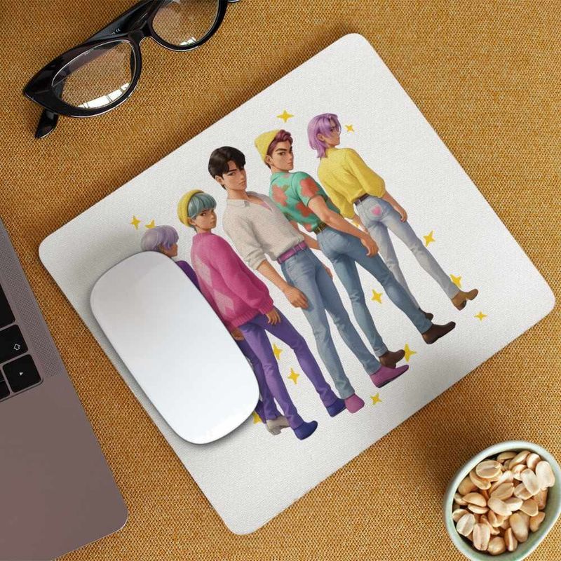 PC, gaming si accesorii - Periferice PC - Mousepad - Mousepad Huntrix Saja Boys Kpop Trupa CoolTrend, 21x19cm - Infinity.ro