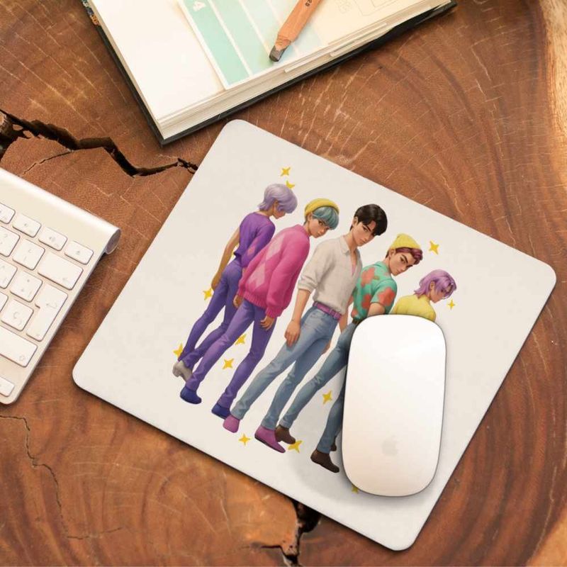 PC, gaming si accesorii - Periferice PC - Mousepad - Mousepad Huntrix Saja Boys Kpop Trupa CoolTrend, 21x19cm - Infinity.ro