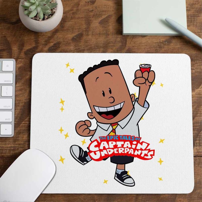 PC, gaming si accesorii - Periferice PC - Mousepad - Mousepad Captain Underpants George Beard Aventurile Capitanului Chilot CoolTrend, 21x19cm - Infinity.ro