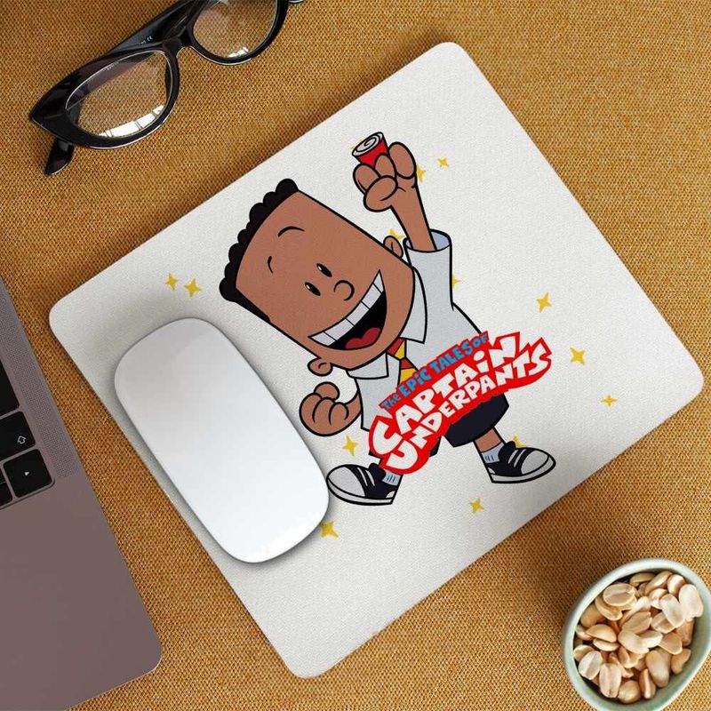 PC, gaming si accesorii - Periferice PC - Mousepad - Mousepad Captain Underpants George Beard Aventurile Capitanului Chilot CoolTrend, 21x19cm - Infinity.ro