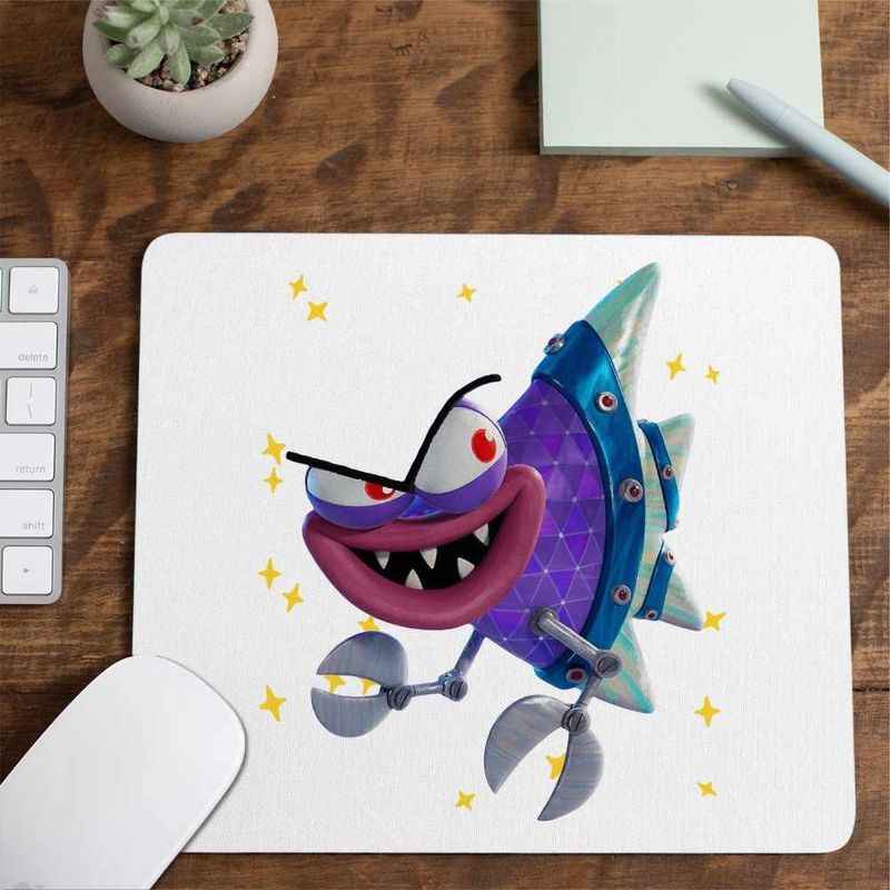 PC, gaming si accesorii - Periferice PC - Mousepad - Mousepad Dog Man Flippy The Fish Pestele CoolTrend, 21x19cm - Infinity.ro
