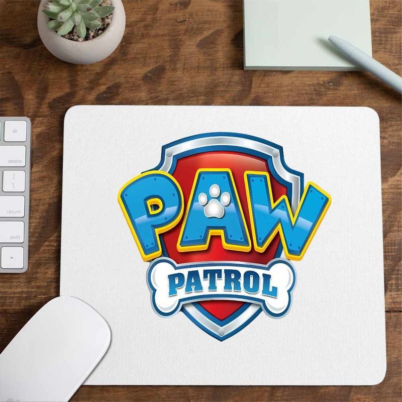 PC, gaming si accesorii - Periferice PC - Mousepad - Mousepad Paw Patrol Emblema Patrula Catelusilor, CoolTrend, 21x19cm - Infinity.ro