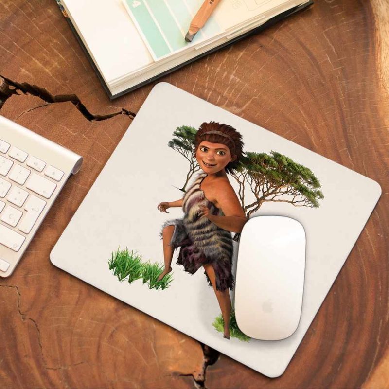 PC, gaming si accesorii - Periferice PC - Mousepad - Mousepad The Croods Ugga Mama Familia Crood Epoca de Piatra Desene CoolTrend, 21x19cm - Infinity.ro