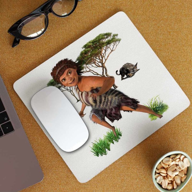 PC, gaming si accesorii - Periferice PC - Mousepad - Mousepad The Croods Ugga Mama Familia Crood Epoca de Piatra Desene CoolTrend, 21x19cm - Infinity.ro