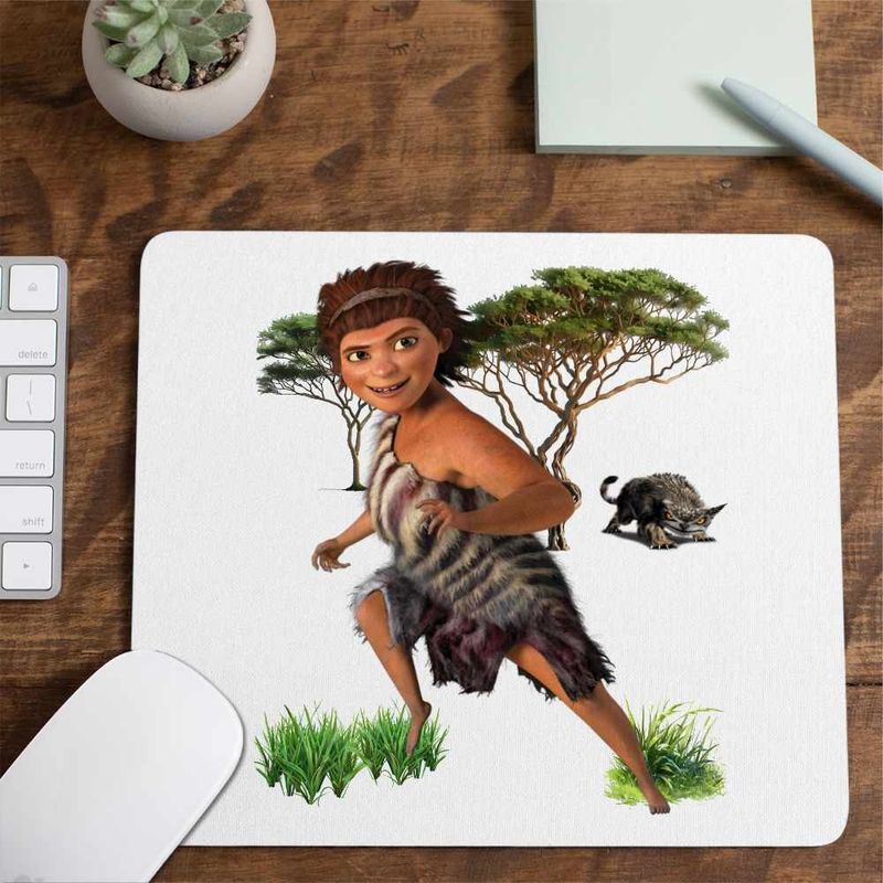 PC, gaming si accesorii - Periferice PC - Mousepad - Mousepad The Croods Ugga Mama Familia Crood Epoca de Piatra Desene CoolTrend, 21x19cm - Infinity.ro