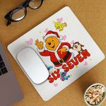 PC, gaming si accesorii - Periferice PC - Mousepad - Mousepad Six Seven Winnie the Pooh Craciun 67 CoolTrend, 21x19cm - Infinity.ro