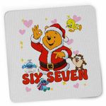 PC, gaming si accesorii - Periferice PC - Mousepad - Mousepad Six Seven Winnie the Pooh Craciun 67 CoolTrend, 21x19cm - Infinity.ro