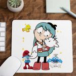 PC, gaming si accesorii - Periferice PC - Mousepad - Mousepad Hilda Casa Padure Pisica Twig Vulpe, 21x19cm - Infinity.ro