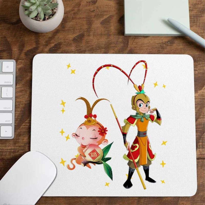 PC, gaming si accesorii - Periferice PC - Mousepad - Mousepad Sun Wukong King Monkey Antic, 21x19cm - Infinity.ro