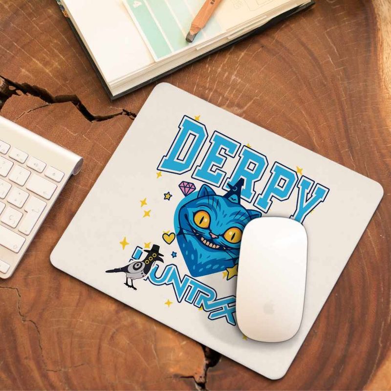 PC, gaming si accesorii - Periferice PC - Mousepad - Mousepad Huntrix Derpy Pisica Kpop Demon Hunters CoolTrend, 21x19cm - Infinity.ro