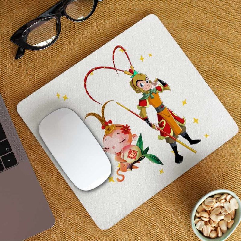 PC, gaming si accesorii - Periferice PC - Mousepad - Mousepad Sun Wukong King Monkey Antic, 21x19cm - Infinity.ro