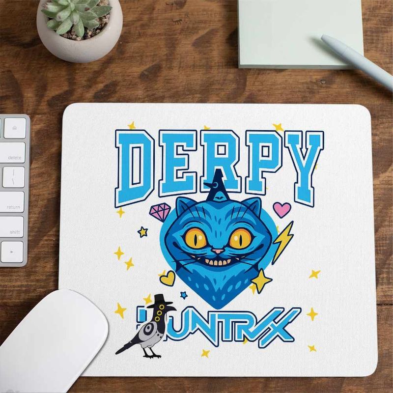 PC, gaming si accesorii - Periferice PC - Mousepad - Mousepad Huntrix Derpy Pisica Kpop Demon Hunters CoolTrend, 21x19cm - Infinity.ro