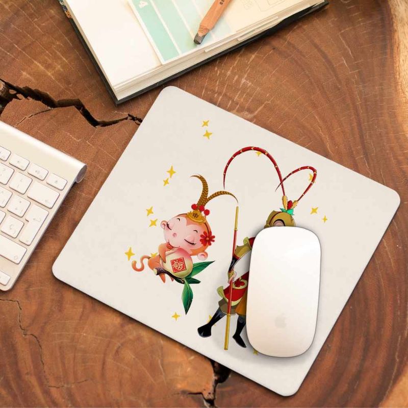 PC, gaming si accesorii - Periferice PC - Mousepad - Mousepad Sun Wukong King Monkey Antic, 21x19cm - Infinity.ro
