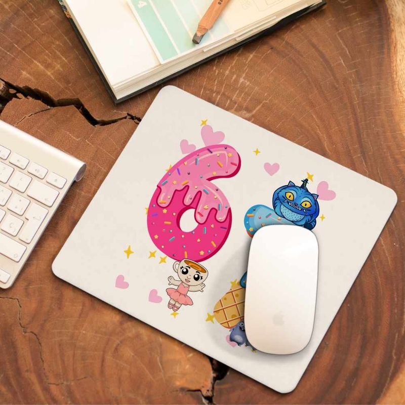 PC, gaming si accesorii - Periferice PC - Mousepad - Mousepad Six Seven Gogosi Crema Ciocolata CoolTrend, 21x19cm - Infinity.ro