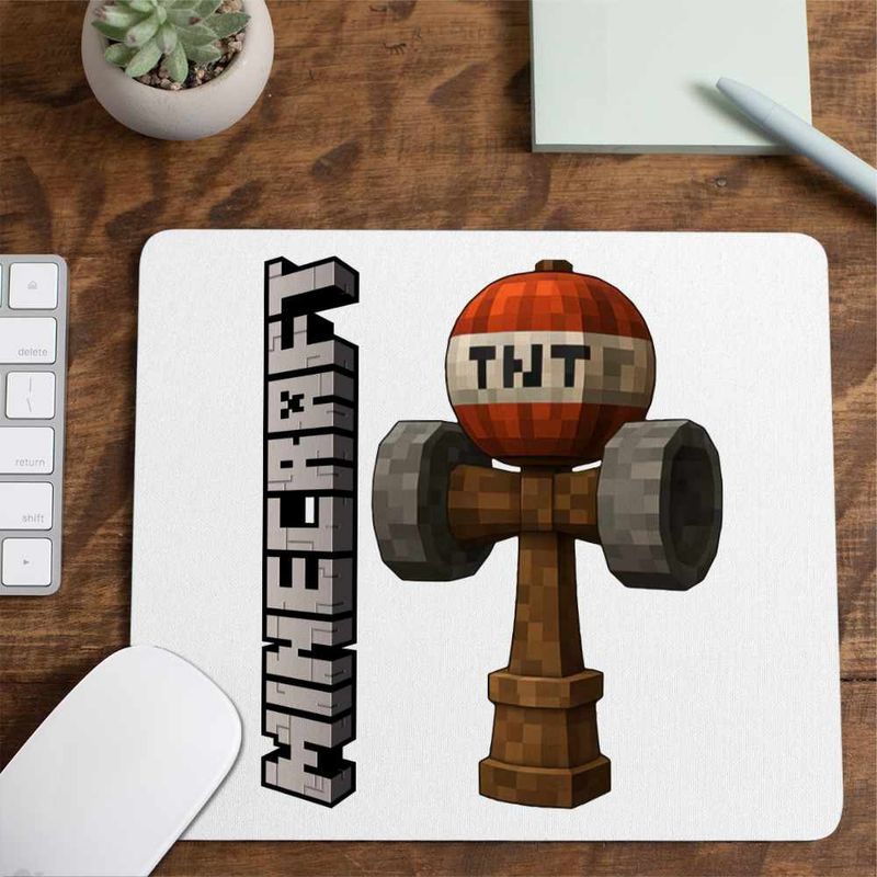 PC, gaming si accesorii - Periferice PC - Mousepad - Mousepad Kendama Minecraft TNT Roblox Skin CoolTrend, 21x19cm - Infinity.ro