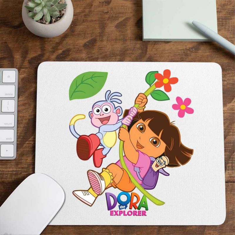 PC, gaming si accesorii - Periferice PC - Mousepad - Mousepad Dora Boots Exploratoarea Jungla Liana Explorer, CoolTrend, 21x19cm - Infinity.ro