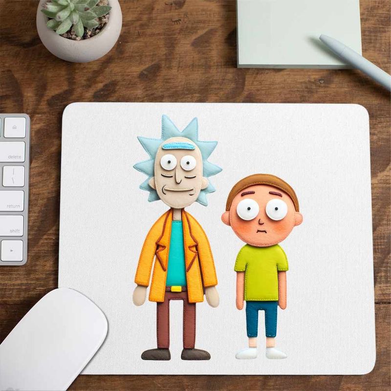 PC, gaming si accesorii - Periferice PC - Mousepad - Mousepad Rick and Morty Desene Animate, CoolTrend, 21x19cm - Infinity.ro