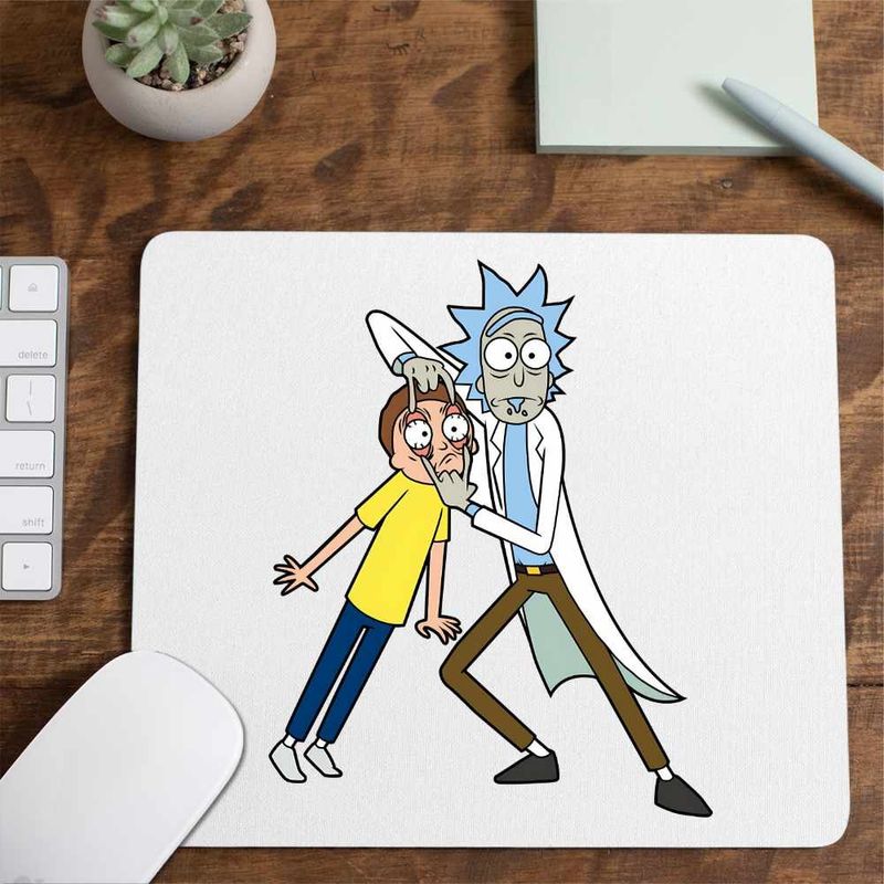 PC, gaming si accesorii - Periferice PC - Mousepad - Mousepad Rick and Morty Casca Ochii, CoolTrend, 21x19cm - Infinity.ro