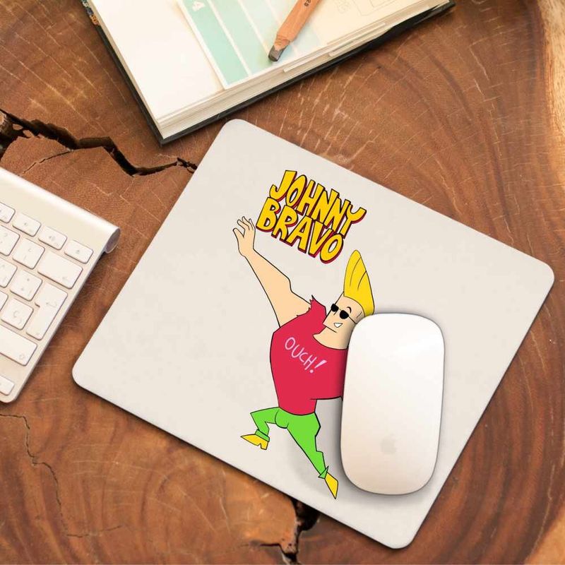 PC, gaming si accesorii - Periferice PC - Mousepad - Mousepad Johnny Bravo Ouch! Sportiv Fitness, CoolTrend, 21x19cm - Infinity.ro